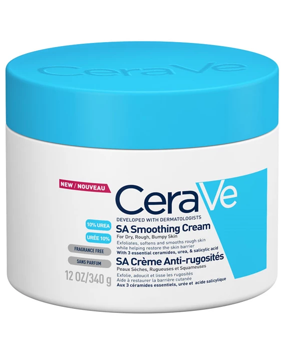 CeraVe SA krema za glajenje suhe in grobe kože, 340 g