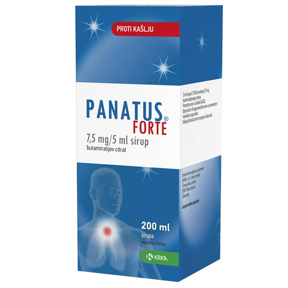 Panatus forte 7,5 mg/5 ml, sirup, 200 ml