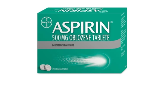 Aspirin 500 mg, 20 obloženih tablet