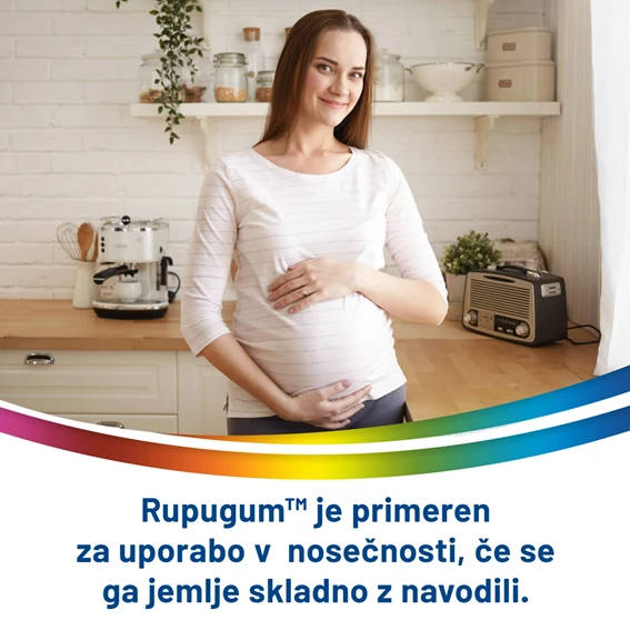 Rupugum 750 mg zdravilni žvečilni gumiji, 20 žvečilnih gumijev