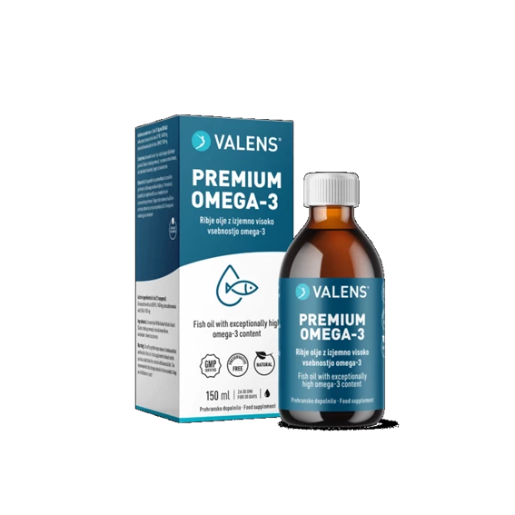 Valens Premium Omega-3 olje, 150 ml