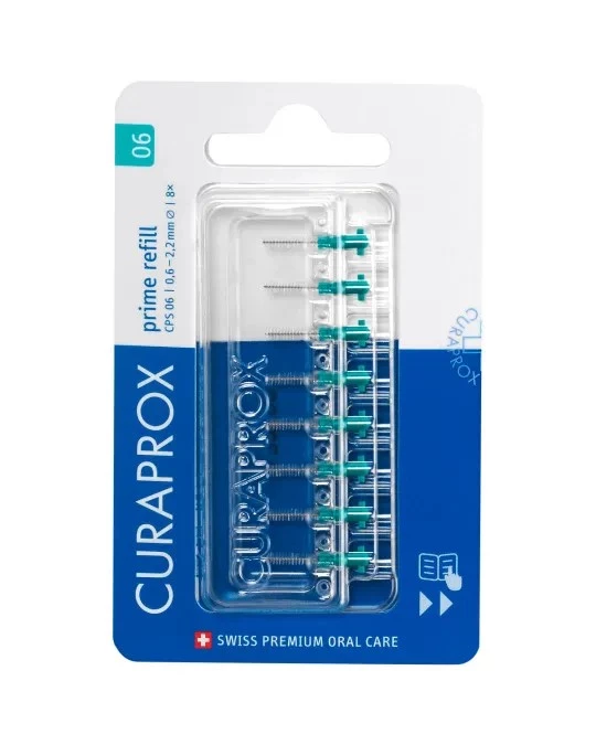 Curaprox CPS 06 Prime Refill, 8 medzobnih ščetk + etui