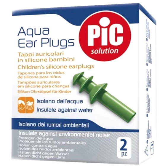 PIC silikonski čepki za ušesa za otroke 2 čepka