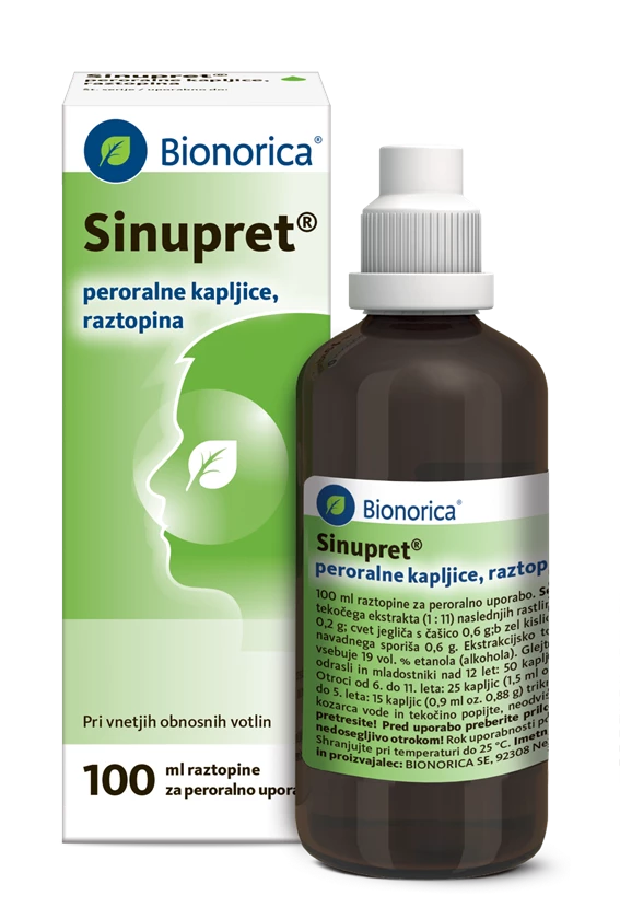 Sinupret peroralne kapljice, 100 ml