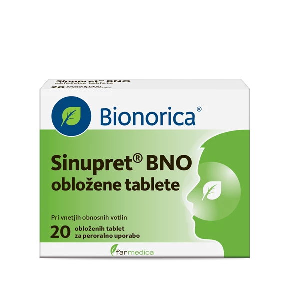 Sinupret BNO, 20 obloženih tablet