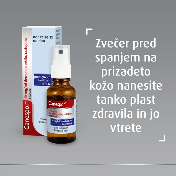 Canespor dermalno pršilo 10mg/ml, 25 ml
