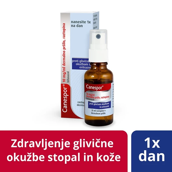 Canespor dermalno pršilo 10mg/ml, 25 ml
