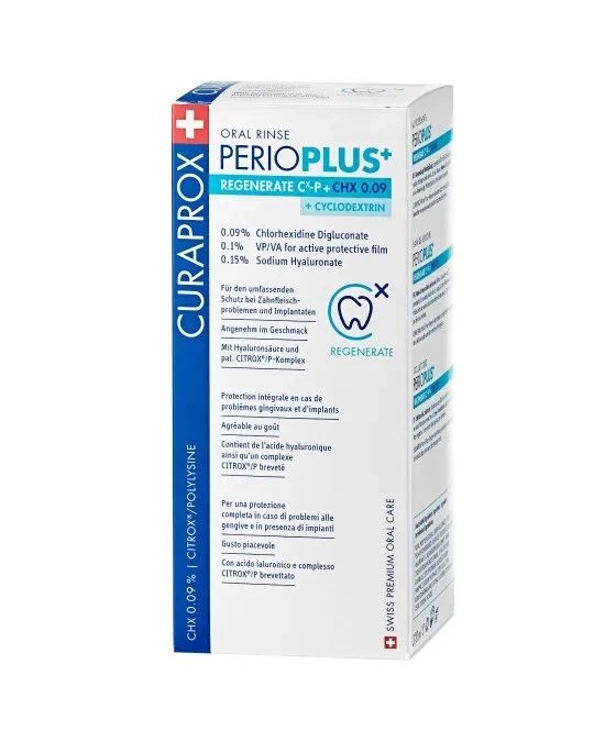 Curaprox Perio Plus Regenerate 0,09% ustna voda, 200 ml