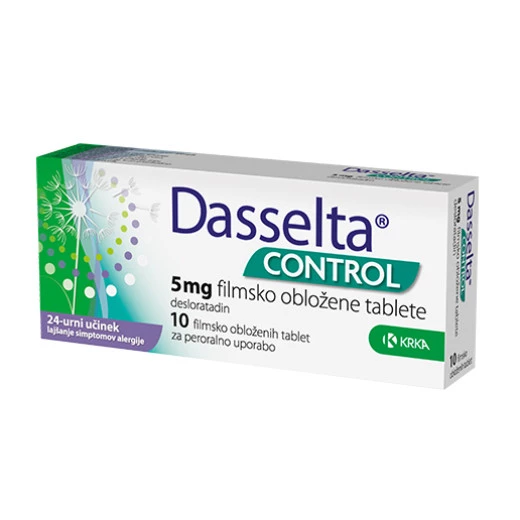 Dasselta control 5 mg, filmsko obložene tablete, 10 tablet)