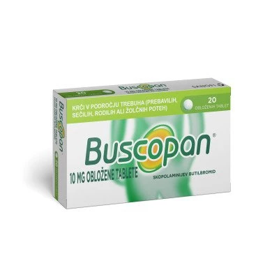 Buscopan 10 mg obložene tablete, 20 tablet