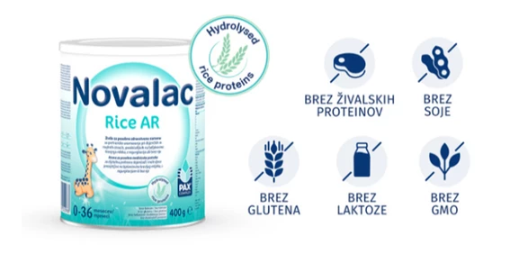 Novalac Rice AR, 0-36 mesecev (400g)