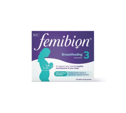 Femibion 3, tablete in kapsule za čas dojenja, 28 tablet + 28 kapsul