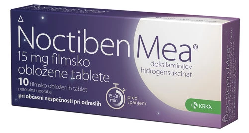 Noctiben Mea 15 mg, 10 filmsko obloženih tablet