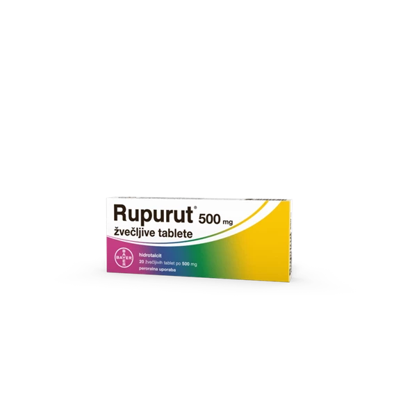 Rupurut 500 mg, 20 žvečljivih tablet