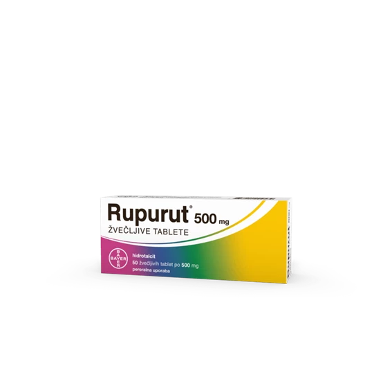 Rupurut 500 mg, 50 žvečljivih tablet
