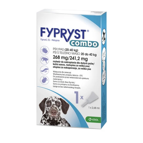 Fypryst Combo Krka, kožni nanos za velike pse (20-40 kg) - 1 pipeta