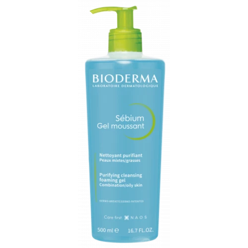 Bioderma Sébium Gel Moussant peneči gel za čiščenje kože, 500 ml