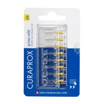 Curaprox CPS 09 Prime Refill, 8 medzobnih ščetk + etui