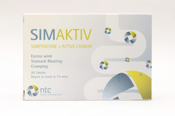 Simaktiv dvoslojne tablete s prirejenim sproščanjem, 20 tablet