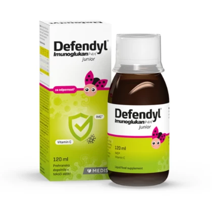 Defendyl Imunoglukan P4H junior, tekočina, 120 ml