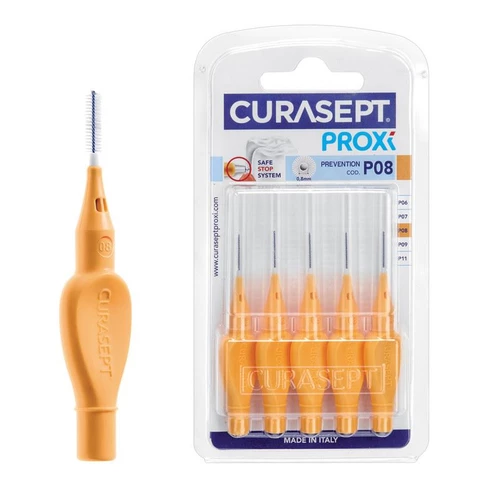 Curasept Proxi Prevention P08, medzobne ščetke - oranžne, 6 ščetk
