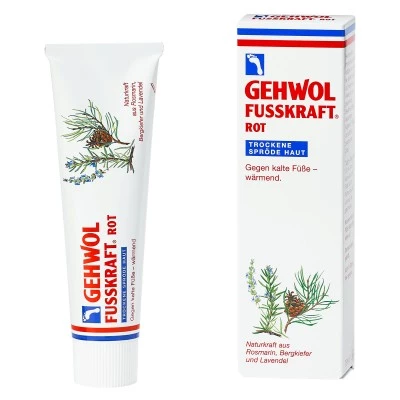 Gehwol Fusskraft Red, toplotni balzam za kožo stopal, 75 ml