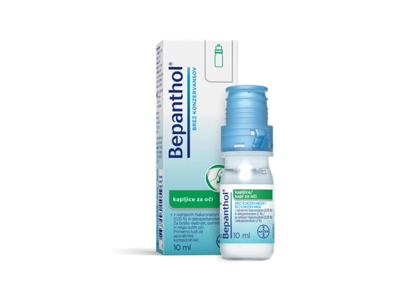 Bepanthol, kapljice za oči, 10 ml