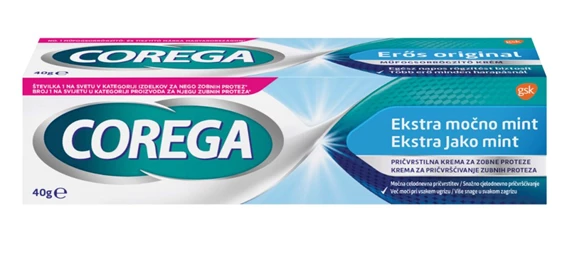 Corega Extra Strong, pričvrstilna krema za proteze 40 g