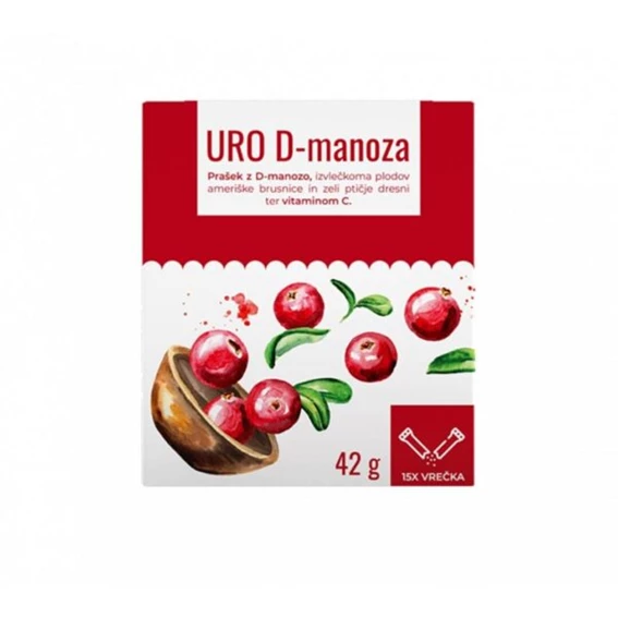 Marifit URO D-manoza prašek, 15 vrečk