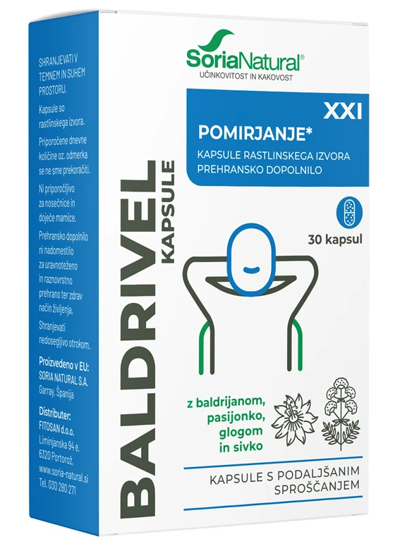 Soria Natural Baldrivel XXI, 30 kapsul