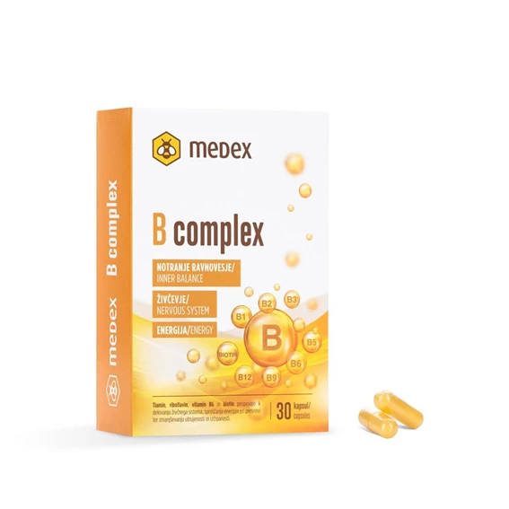 B-Complex kapsule Medex, 30 kapsul