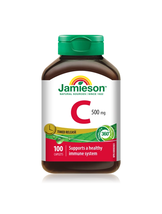  Jamieson Vitamin C 500 mg, 100 tablet s podaljšanim sproščanjem