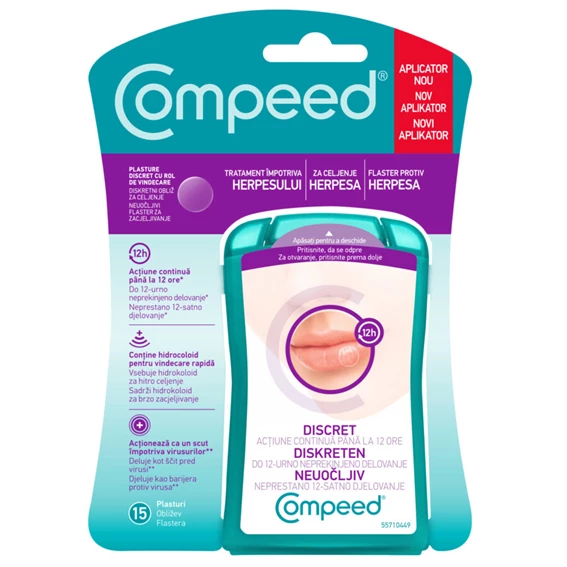 Compeed, obliži za herpes 15 obližev
