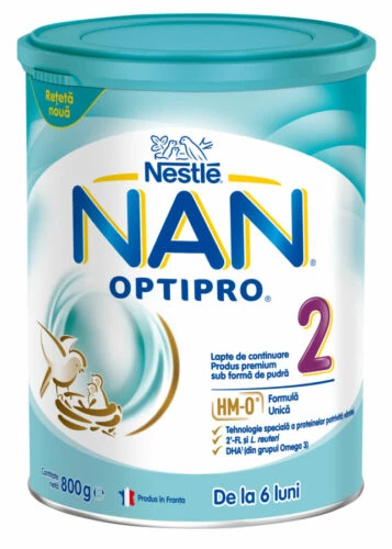 NAN Optipro 2, nadaljevalno mleko za dojenčke in majhne otroke, 800 g