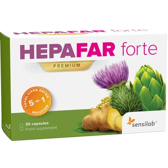 Sensilab Hepafar Forte Premium kapsule, 30 kapsul