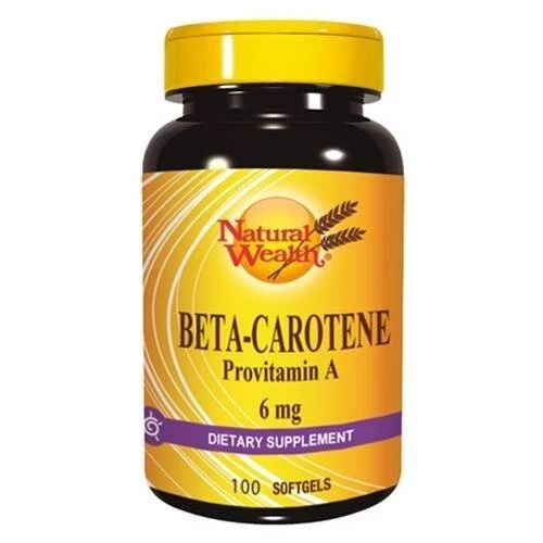  Natural Wealth Beta karoten 6 mg, 100 kapsul