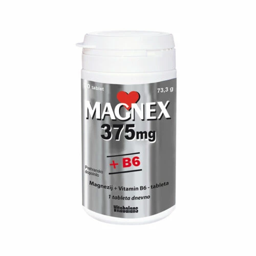 Magnex 375 mg + B6 Vitabalans, 70 tablet