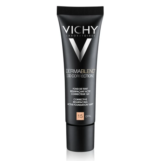 Vichy DermaBlend 3D prekrivni puder za mastno kožo, odtenek 15-Opal, 30 ml