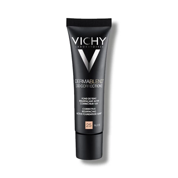 Vichy DermaBlend 3D prekrivni puder za mastno kožo, odtenek 25-Nude, 30 ml