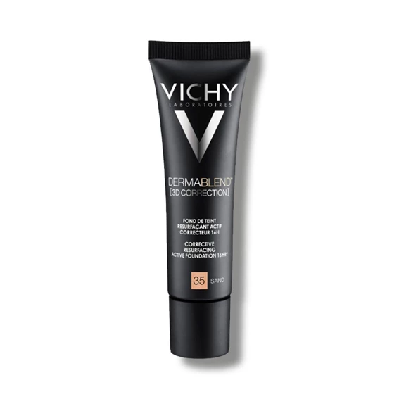 Vichy DermaBlend 3D prekrivni puder za mastno kožo, odtenek 35-Sand, 30 ml