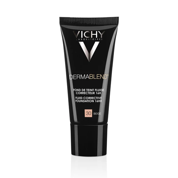 Vichy Dermablend,  korektivni tekoči puder, odtenek 30-Beige, 30 ml