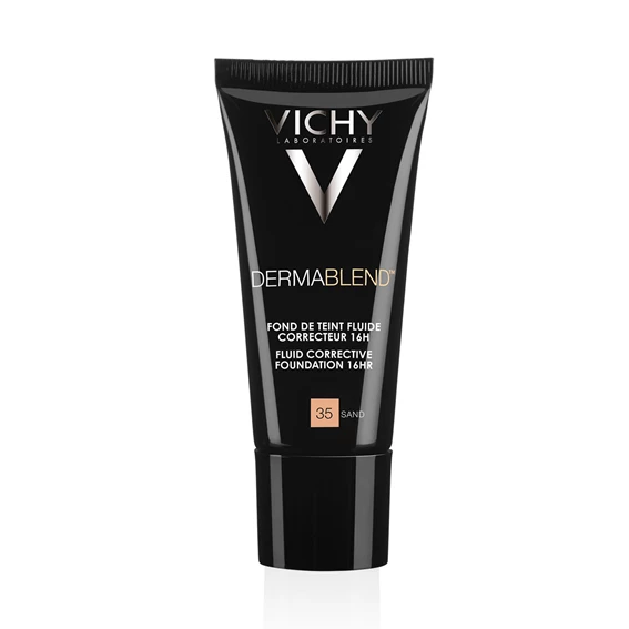 Vichy Dermablend,  korektivni tekoči puder, odtenek 35-Sand, 30 ml
