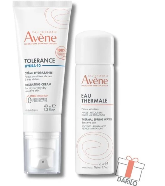 Avène Tolerance Hydra 10 vlažilna krema, 40 ml + GRATIS Avene termalna voda, 50 ml