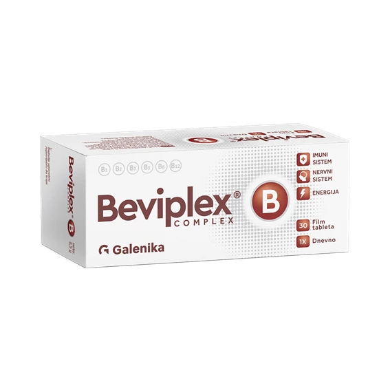 Beviplex B Complex Galenika, 60 filmsko obloženih tablet 