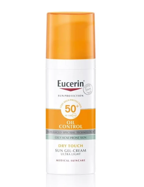 Eucerin Sun Oil Control Dry Touch kremni gel za zaščito obraza pred soncem ZF 50+, 50 ml