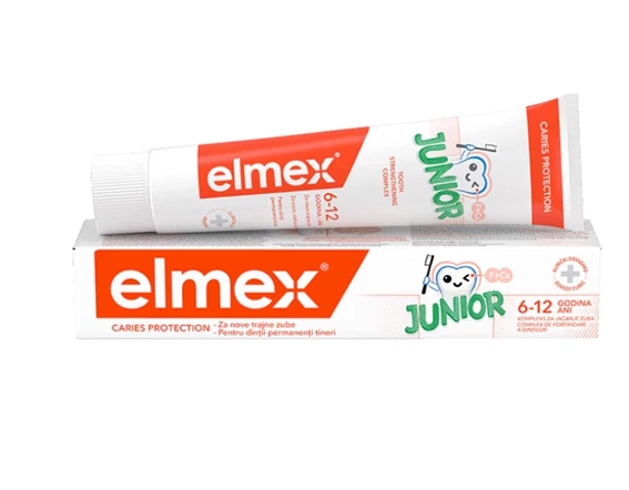 Elmex Junior otroška zobna krema, 6-12 let 75 ml