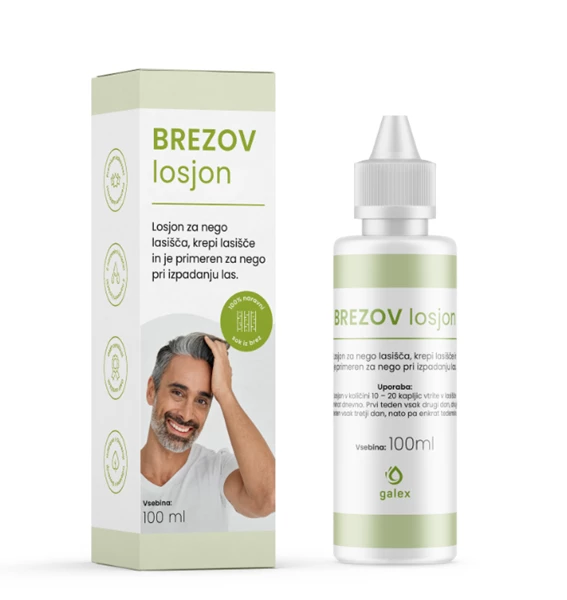 Brezov Losjon s kofeinom, Galex 100 ml