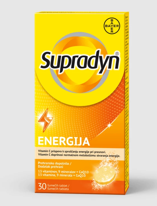 Supradyn Energija Q10, 30 šumečih tablet