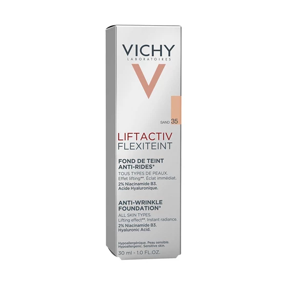 Vichy Liftactiv Flexiteint tekoči puder proti gubam (35-Sand), 30 ml