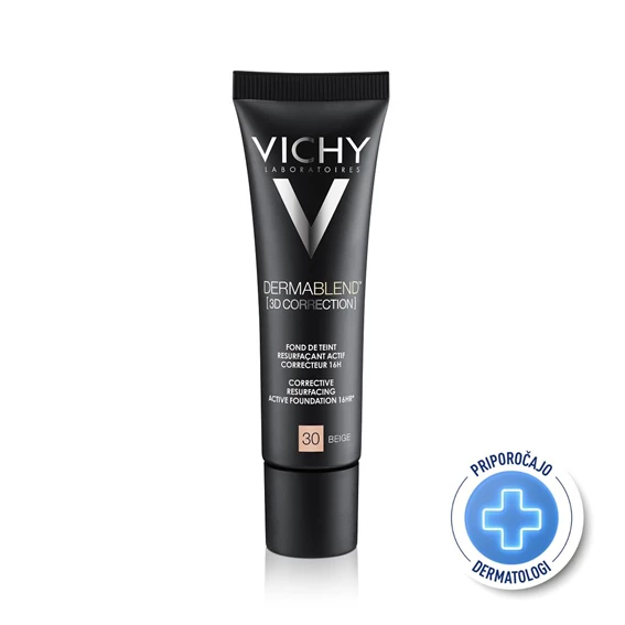  Vichy DermaBlend 3D prekrivni puder za mastno kožo, odtenek 30-Beige, 30